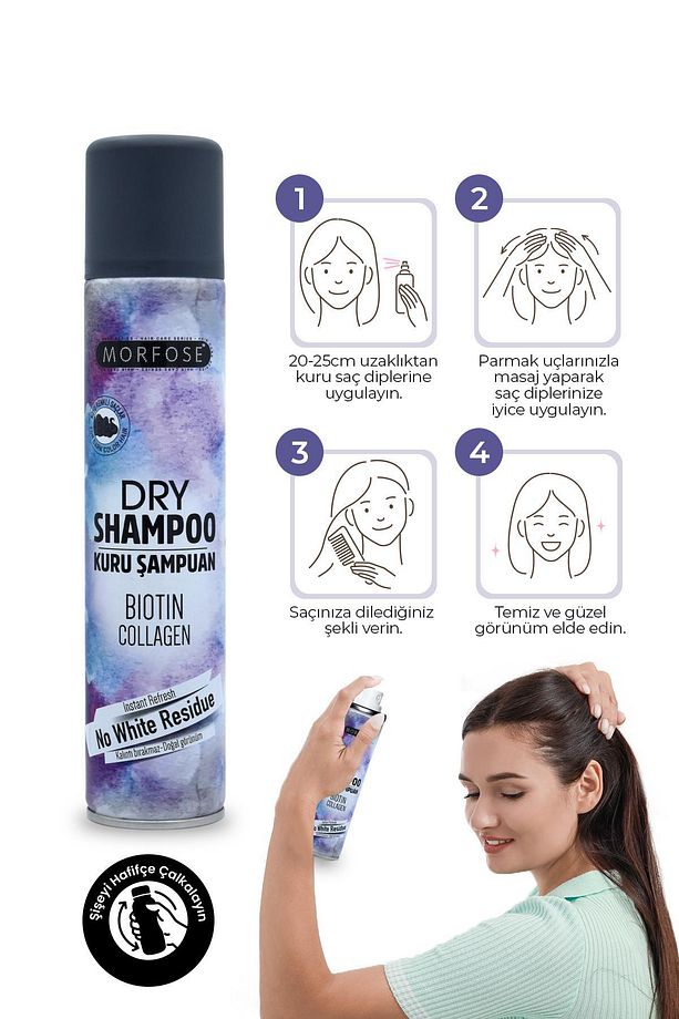 Kuru Şampuan Koyu Renkli Saçlar 200 ml - 3