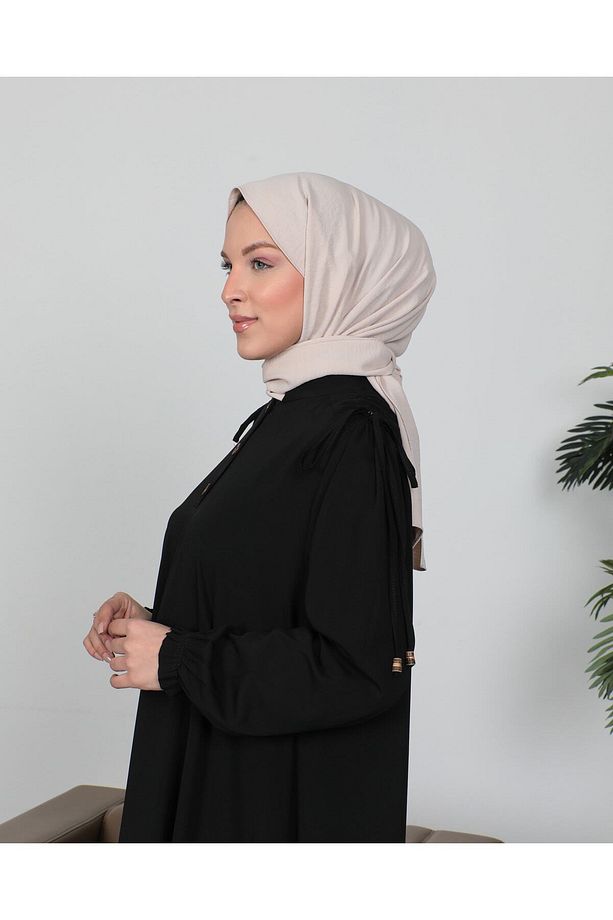 Mevlana Medine Ipeği Siyah Elbise - 1