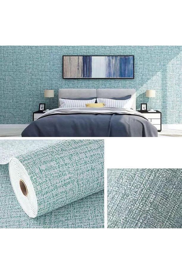 50x280cm Yeşil Kendinden Yapışkanlı Isı Ve Ses Yalıtımını Destekler Boyanabilir Duvar Paneli Kağıdı - 1