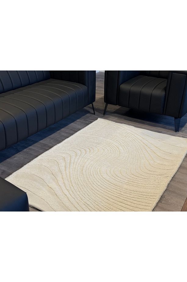 rubby RB18 açik cream makine dokuma iskandinav halı - 2