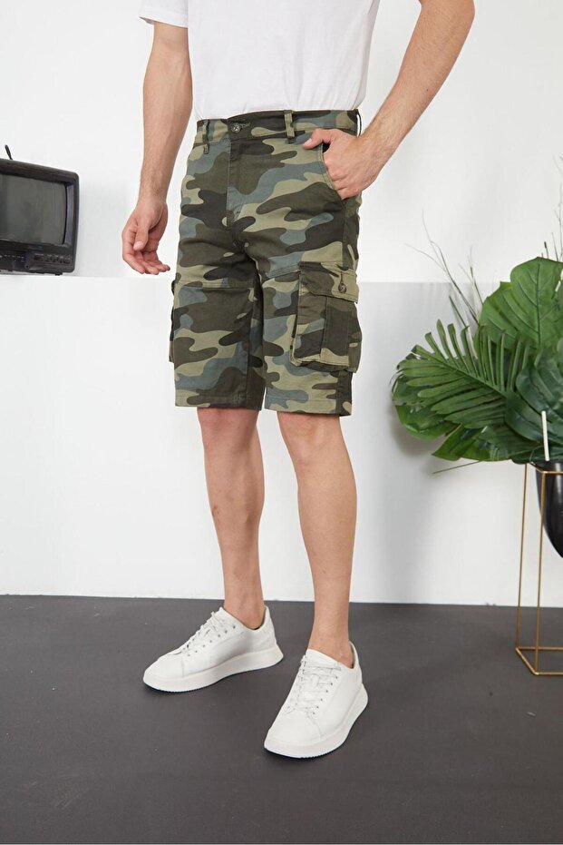 Erkek Şort Kargo Cepli - 3