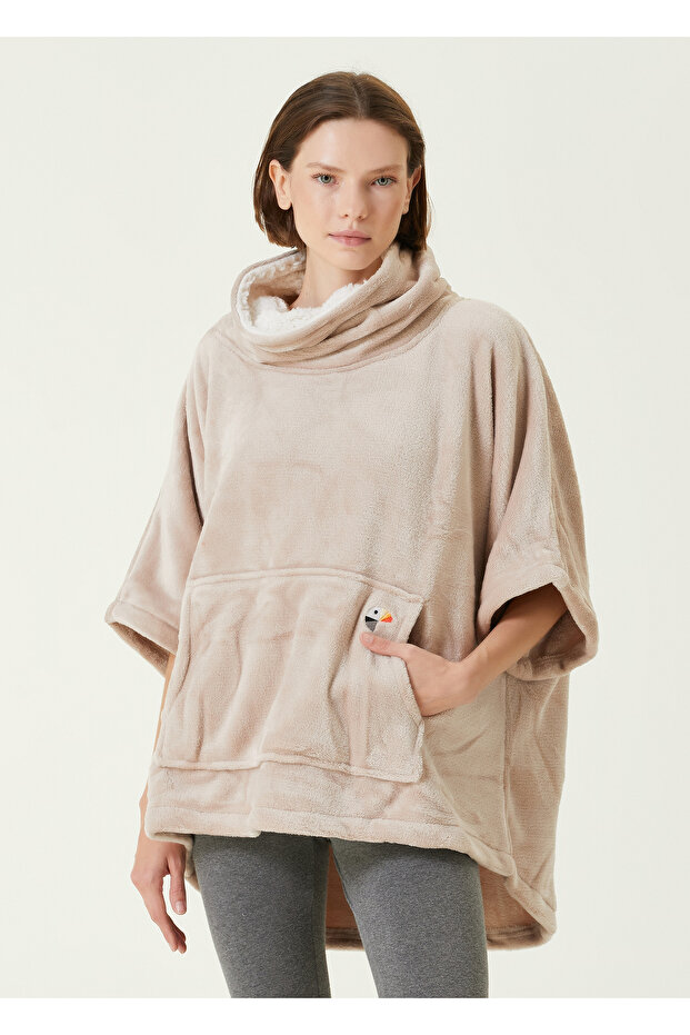 Es Parla Ruby Panço Bej Oversize - 1