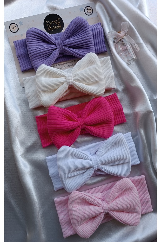5-Piece Combination (Boxed) Handmade Baby Girl Grand Bandana