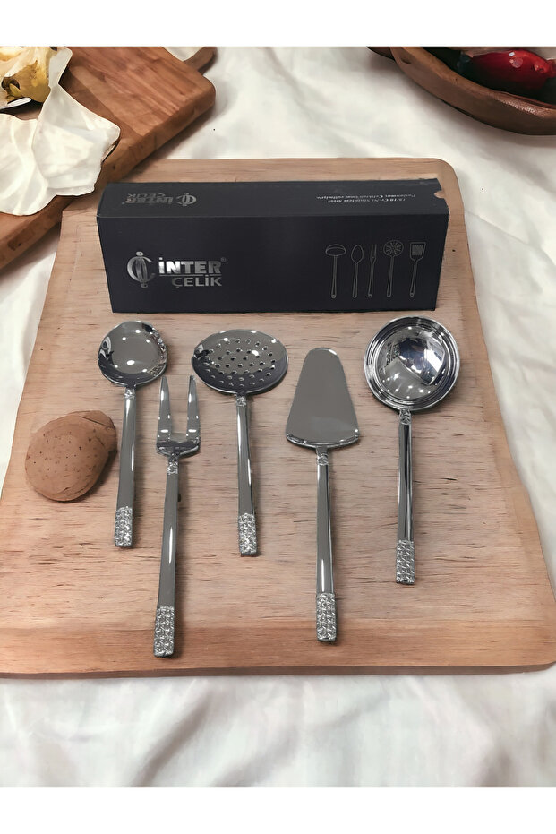 İnter Çelik Yıldız Model Servis Takımı 5 Prç. - 1