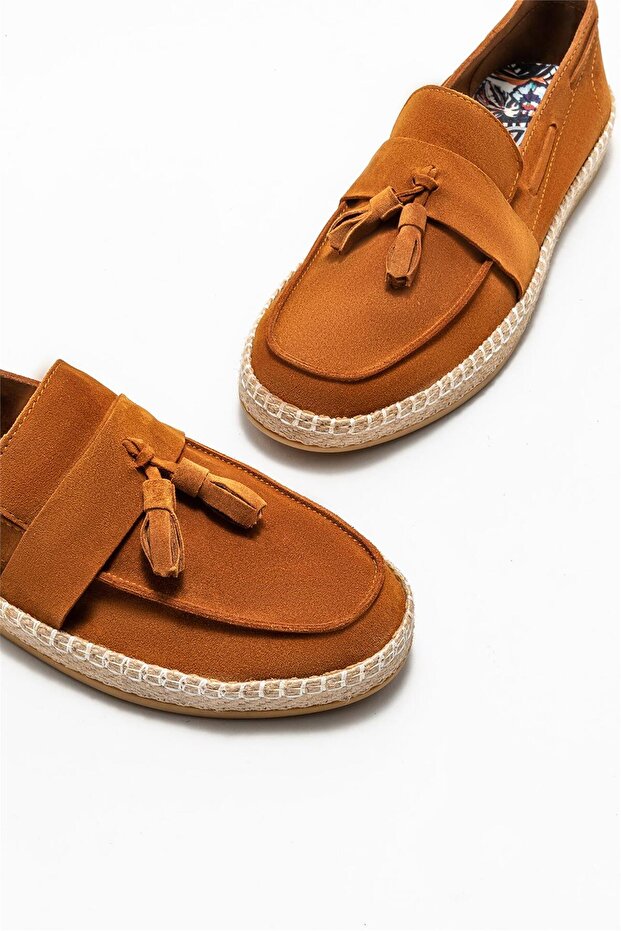 Taba Deri Erkek Espadril - 3