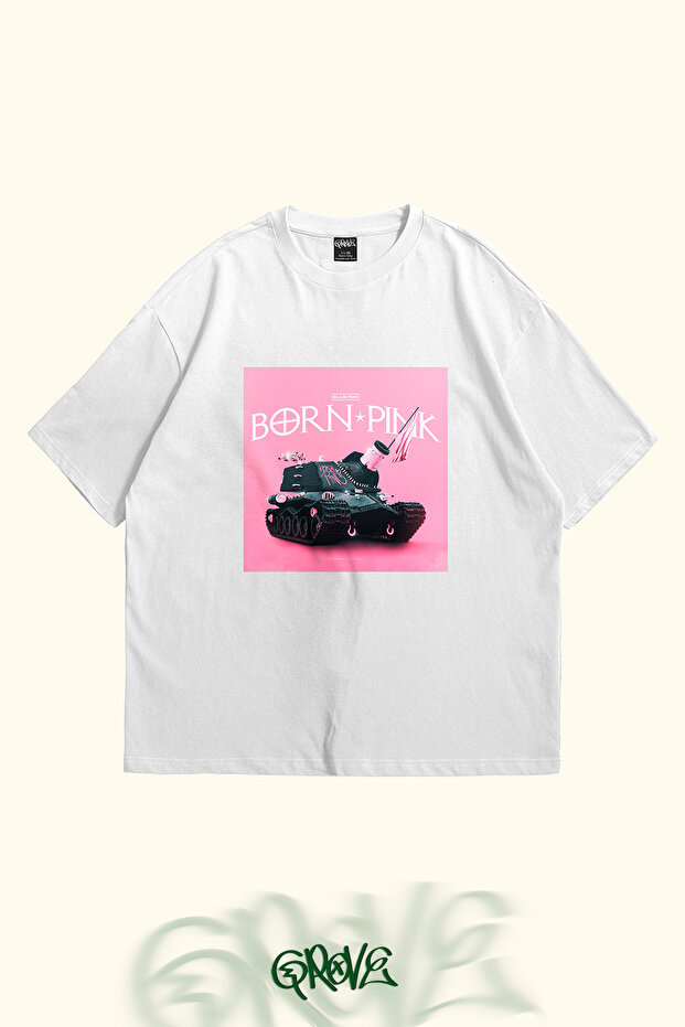 Blackpink Born Pink Printed Unisex Oversize T-shirt