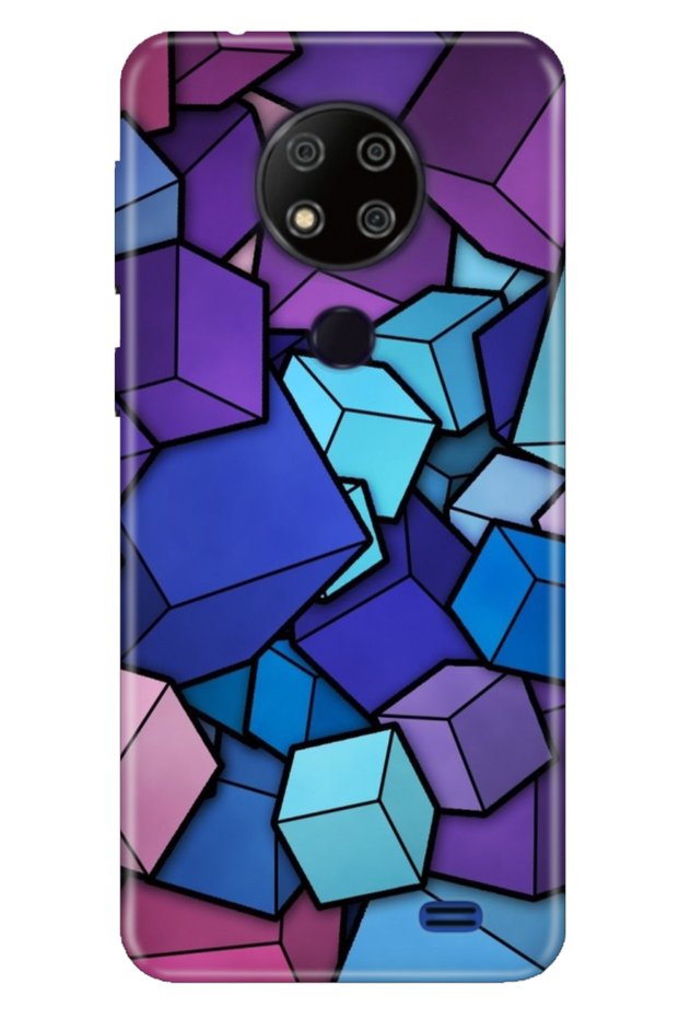 P13 Blue Max 2020 6.49 "Compatible Case Pattern Printed Silicone 4D Cubes