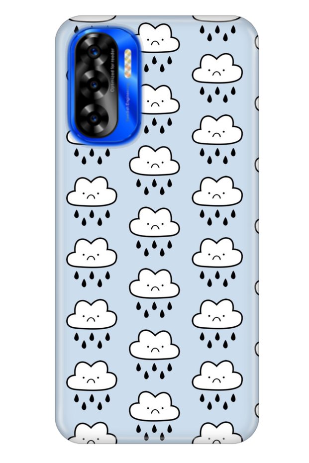 P13 Blue 2022 6.26" Compatible Case Patterned Printed Silicone Crying Cloud