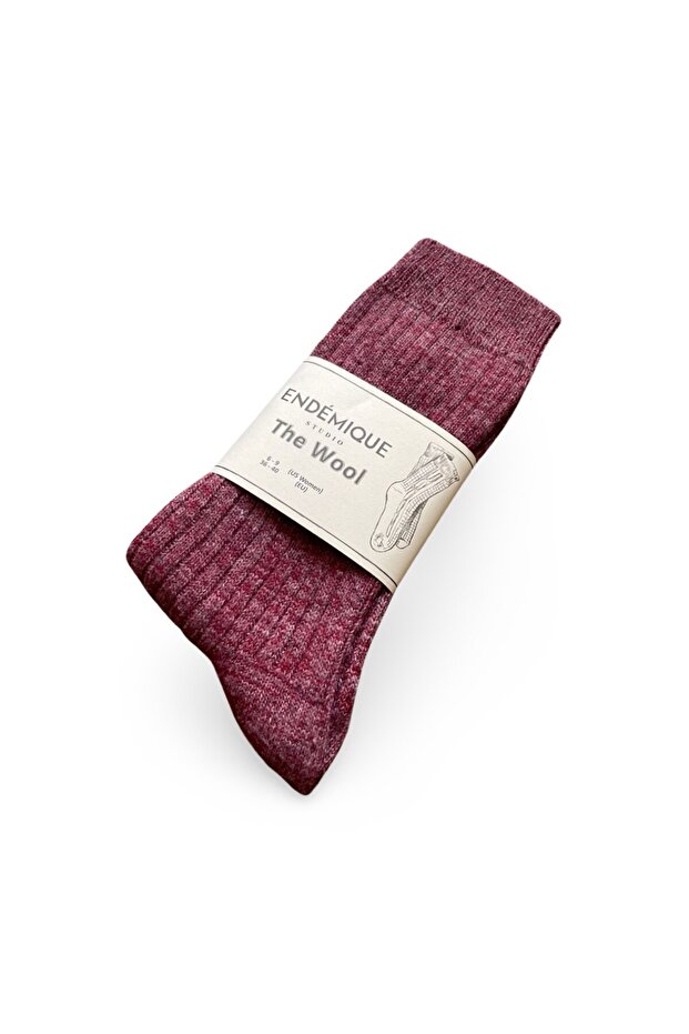 Endémique Studio The Wool VL Grape-Kadın Çorap - 1