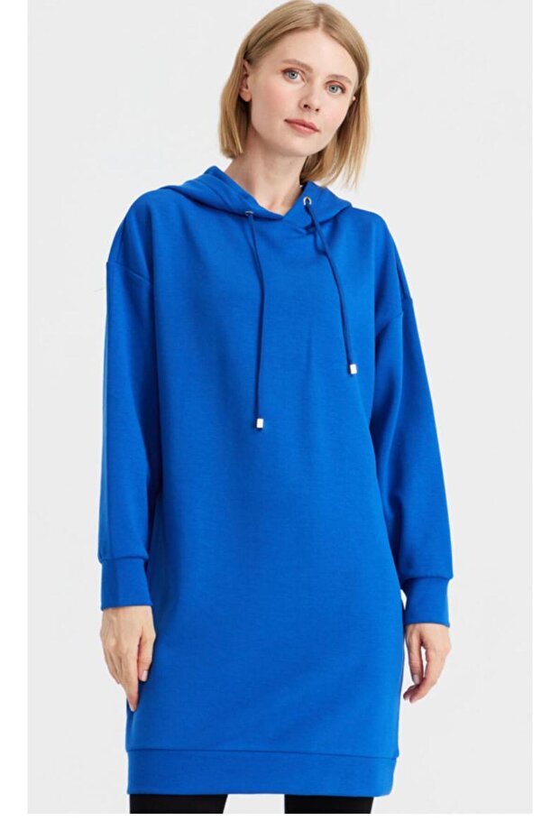 Μπλε φόρεμα ιδρώτα - 1