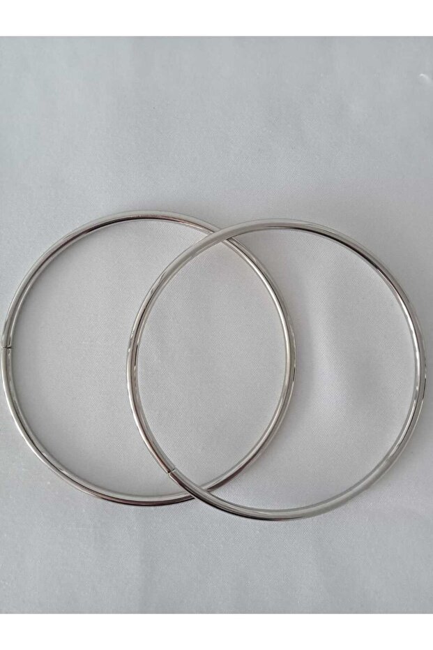 11 cm Silver Metal Round Ring Bag Handle