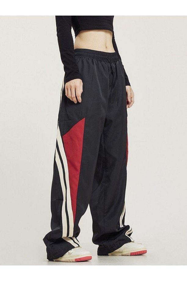 Retro Baggy Renkli Eşofman Altı - 4