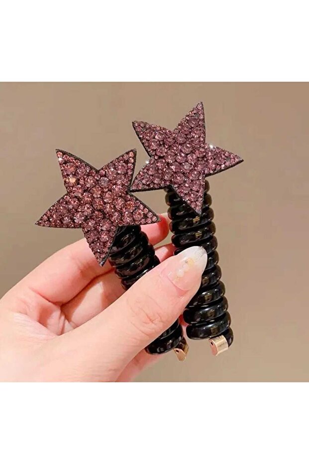 Trendy Spring Buckle Spiral Buckle Star Figured Stoned Model Pasta Buckle (QTY PRICE)
