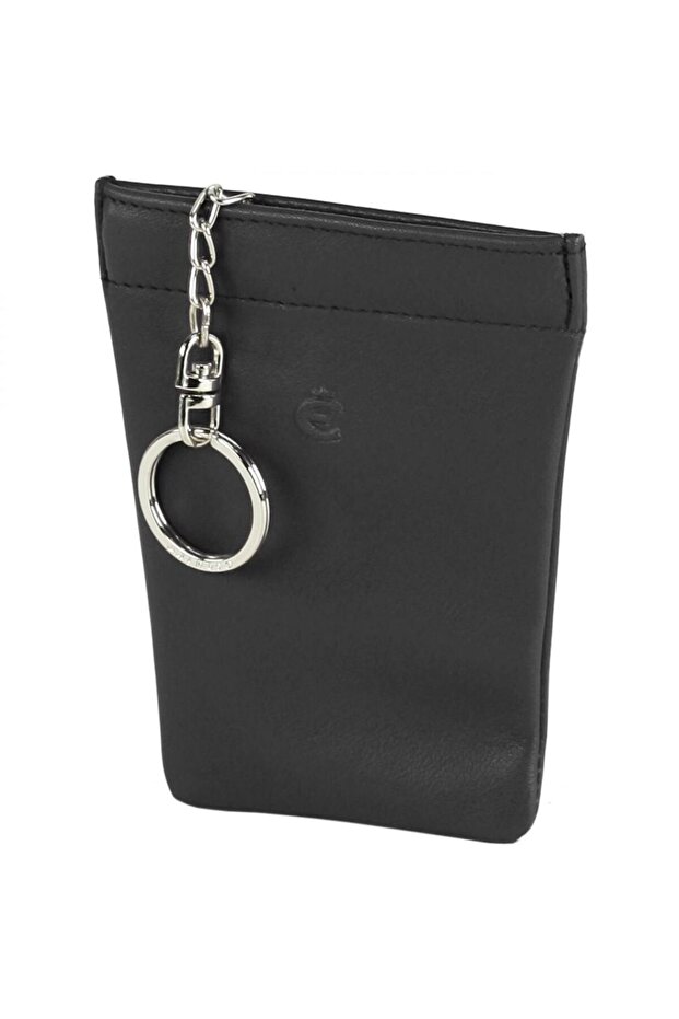 Logo key wallet leather 9 cm - 1