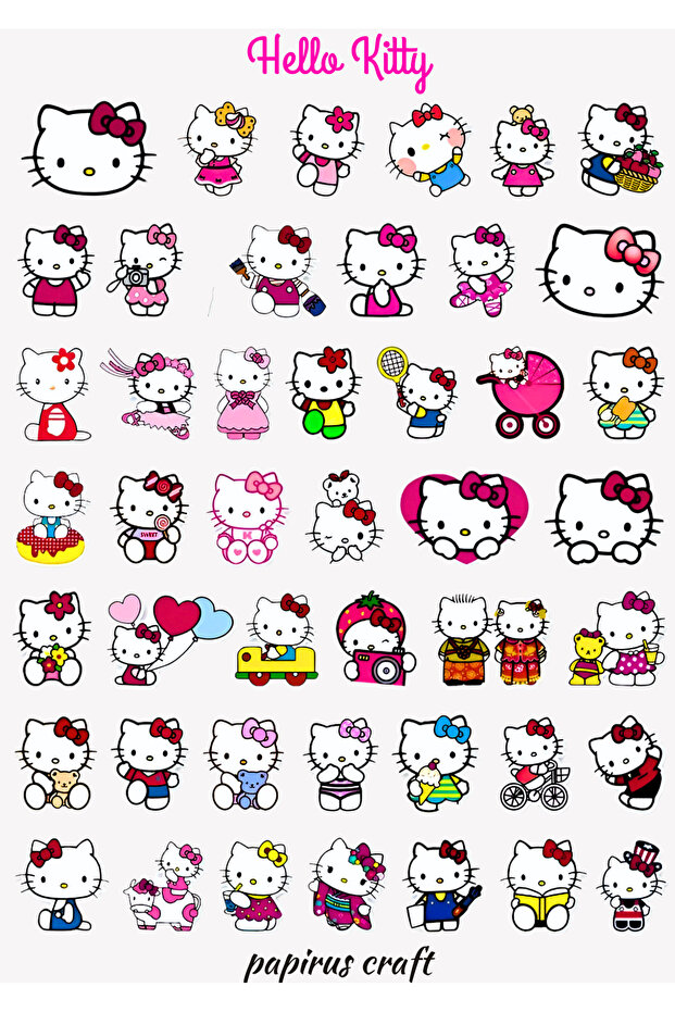 Autocolant Hello Kitty pachet de 47 - 2