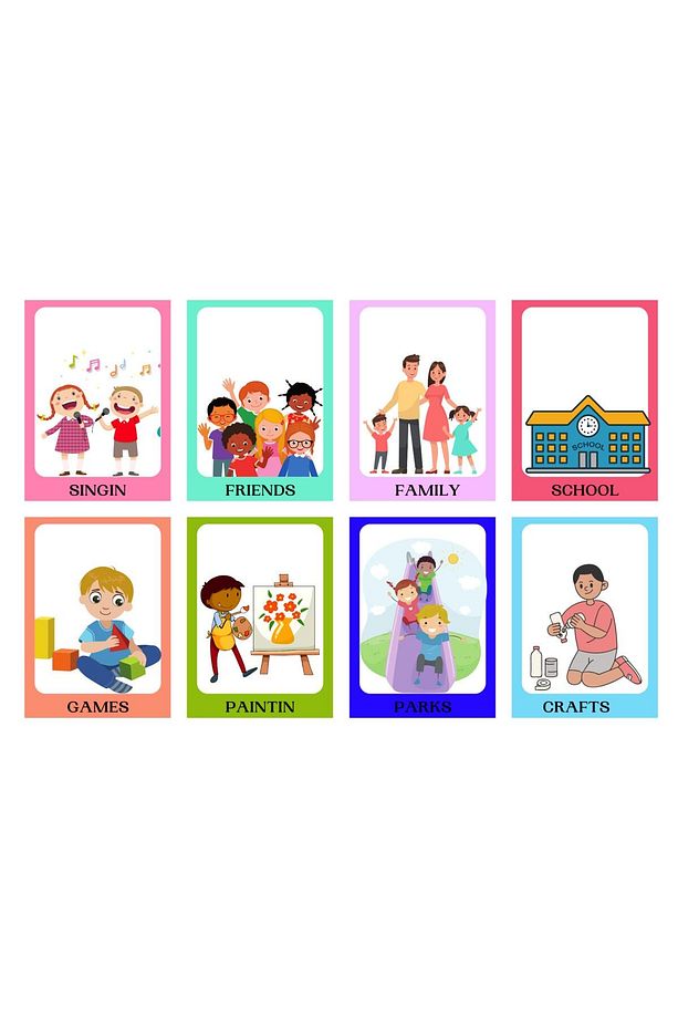THINGS THAT MAKE ME HAPPY FLASHCARD: Memory And Matching Game - 1