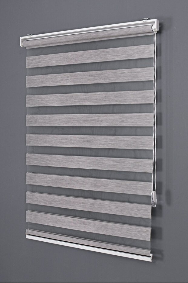 GRİ BAMBU ZEBRA PERDE - 1