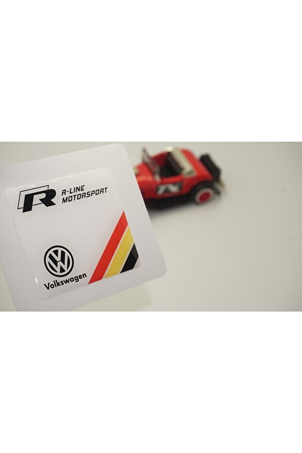 Volkswagen R Line Motorsport Logo Drop Silicone Plate Logo Arma Emblem New Style