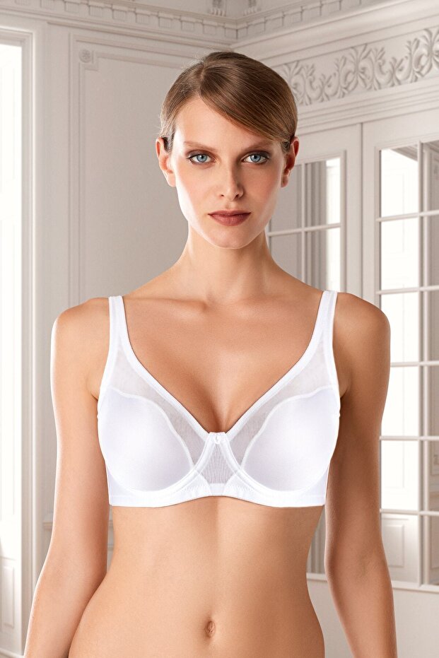 حمالة صدر نسائية بيضاء 7021 Underwire Minimizer