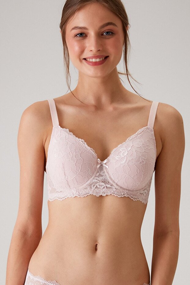 Women's Powder 6209 Barcelona Underwire Unsupported Thick Strap Lace Cupping Bra