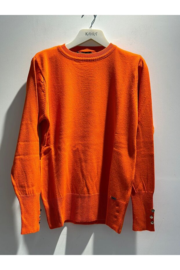 Sıfır Yaka Triko Bluz - 1