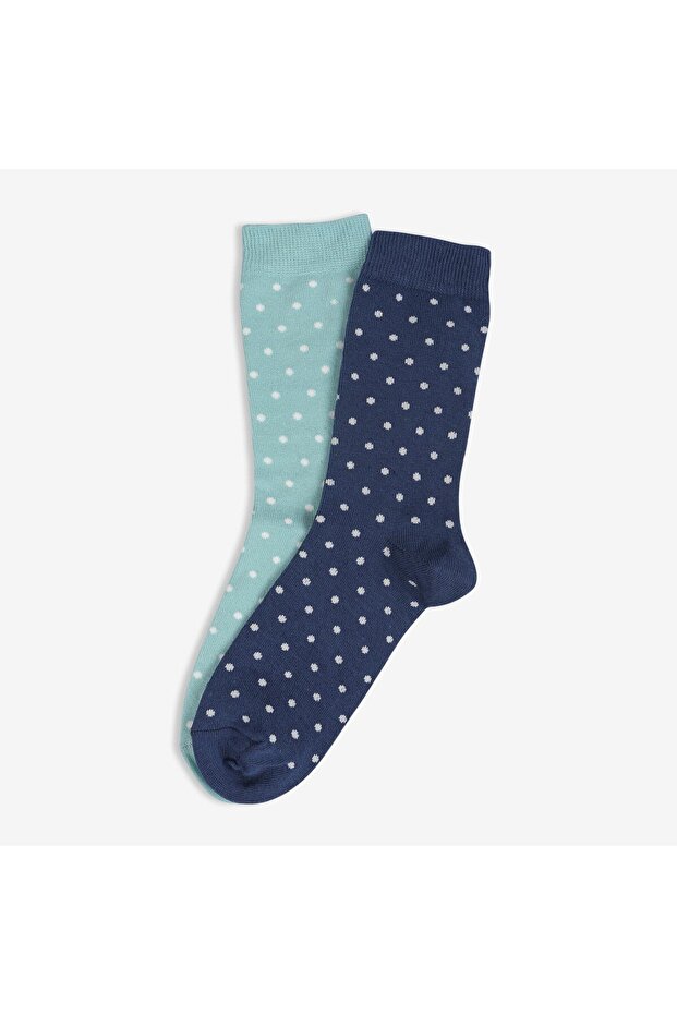 Women's 2-Piece Polka Dot Socks