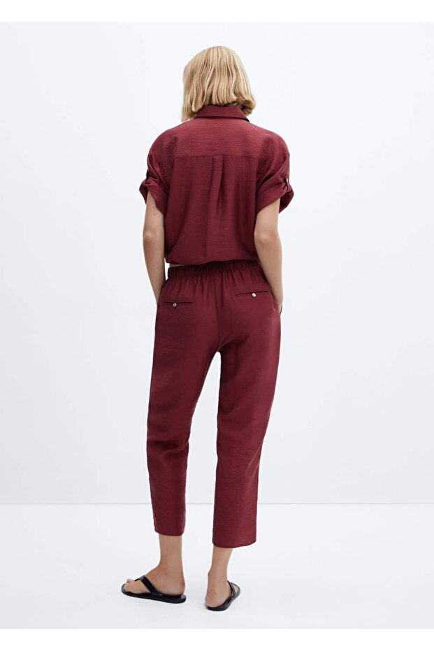 Saten Lyocell Pantolon - 4