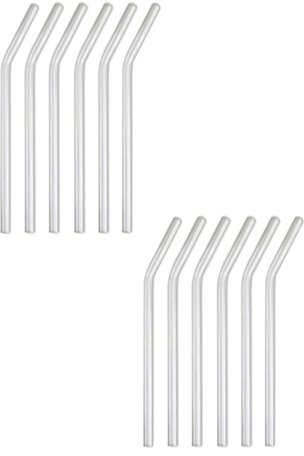 12 Pieces Bent Glass Pipette Heat Resistant Thermisil Glass Pipette 21cm