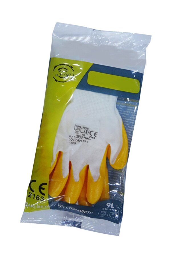 Pn7 Nitril Eldiven - Sarı (10 çift) - 3