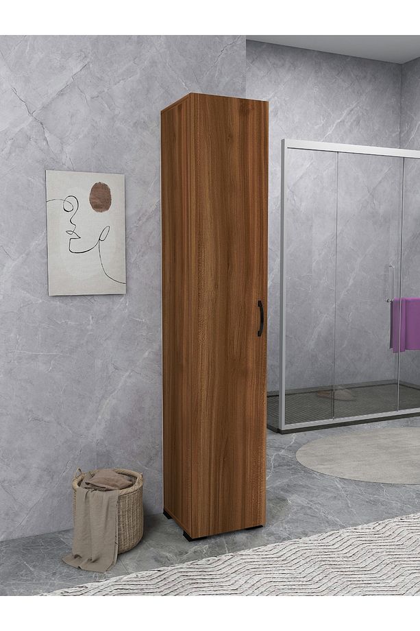 Irmak Mobilya Tek Kapaklı 5 Raflı Renkli Çok Amaçlı Banyo Mutfak Kiler Dolabı Tek Kapılı Dolap - 3