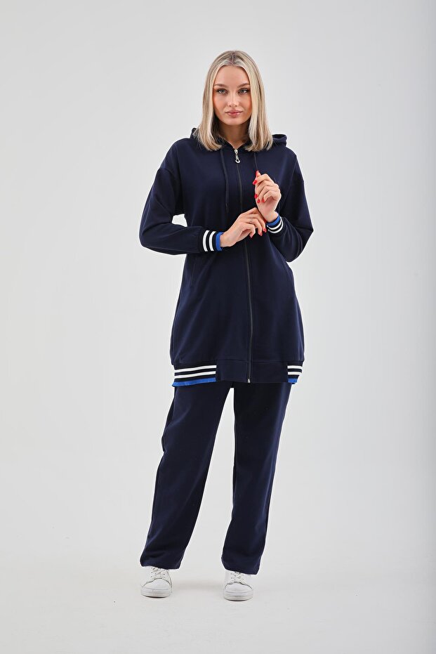 Women's Daily Sports Double Suit DARK BLUE