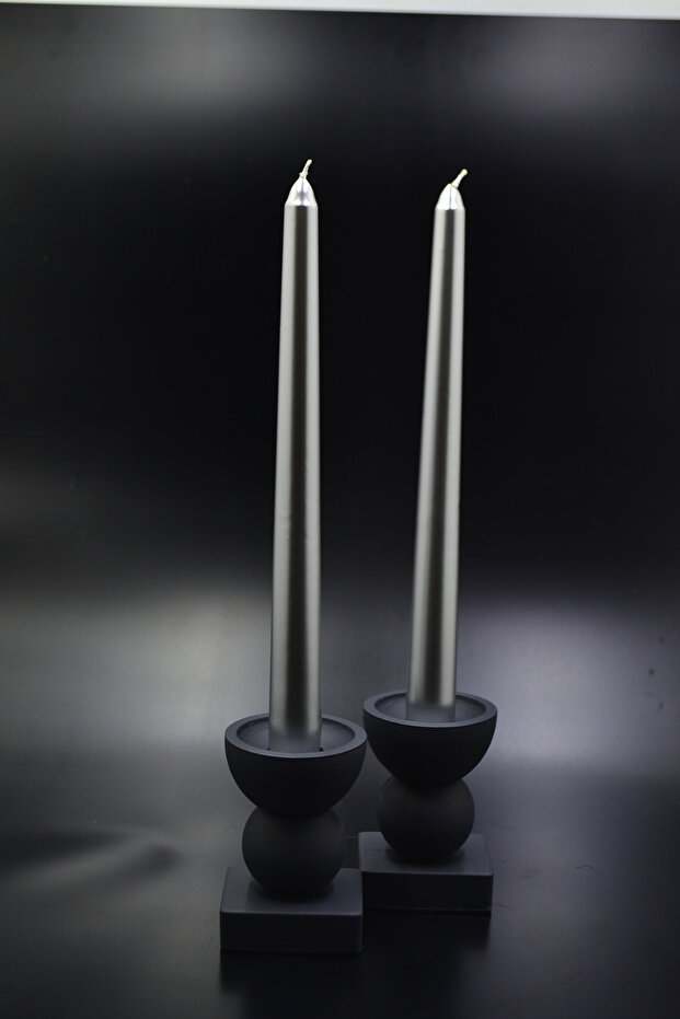 Şamdan ve Mum Seti 2li - 2