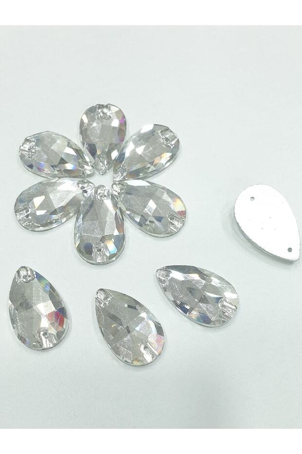 Planted Stone - 18*27 Mm Drop Crystal (24 PIECES)