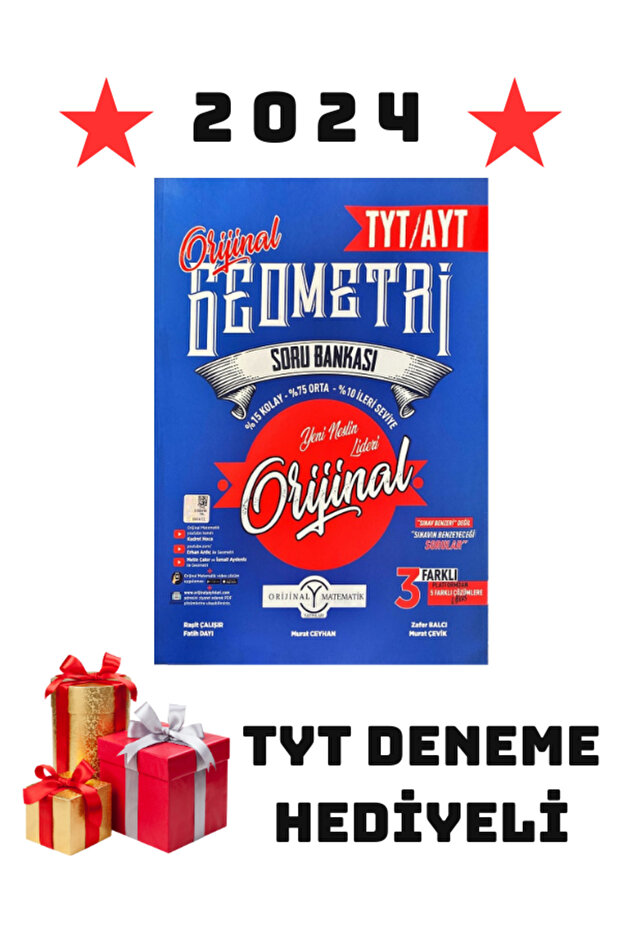 ORİJİNAL YKS TYT AYT SORU BANKASI GEOMETRİ - 2023-24 - 1