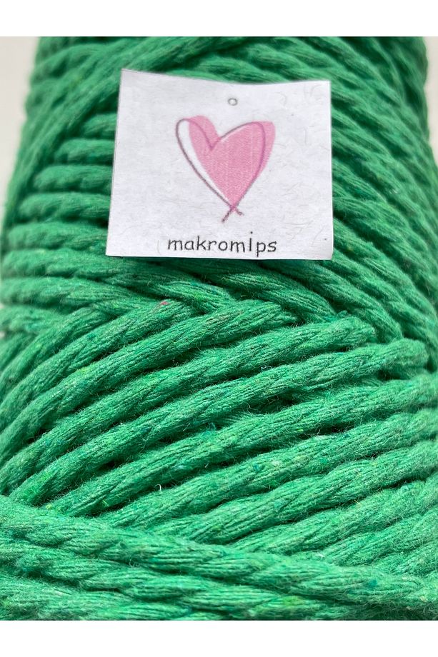 MAKROME 3 BURGULU İP 250 gr(+-10) 3-3.5 mm DEKORASYON HOBİ BOHEM PAKET ÖRGÜ İPİ - 2