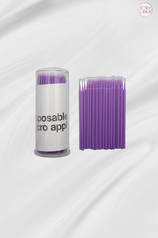 İpek Kirpik 50 Adet Göz Altı Pedi Ve 100 Adet Micro Brush Fırça Set - 3