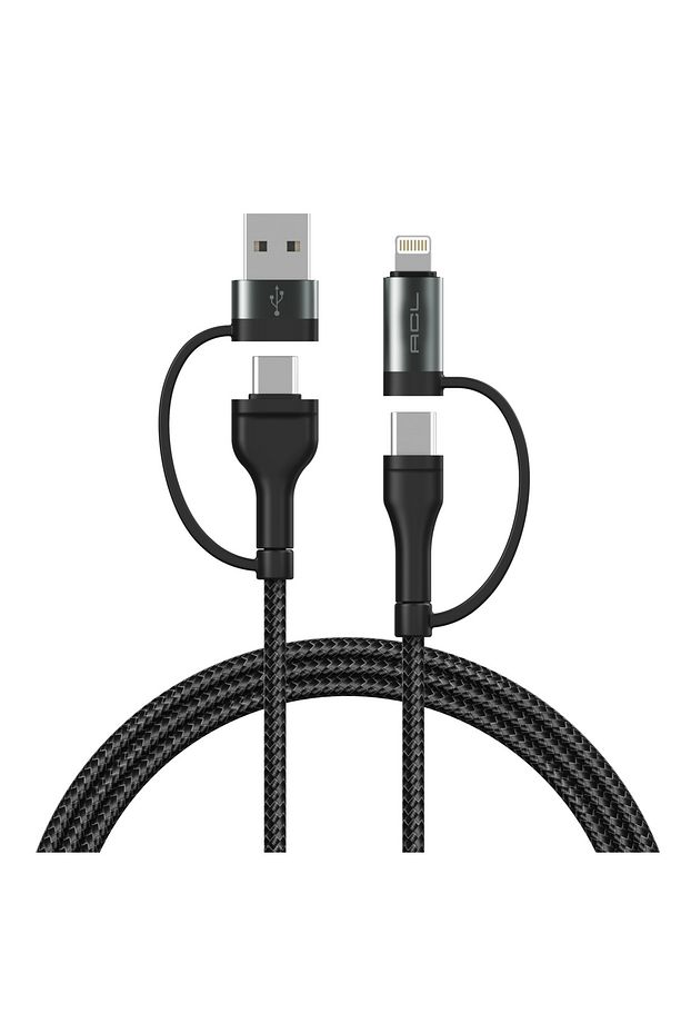 4in1 Kablo USB-A'DAN Lightning'e Şarj Kablosu 66Watt Uzunluk 1 mt - 2