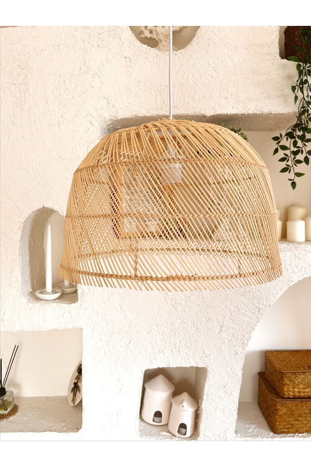 Rattan/Bambu Sarkıt Bohem Avize - 2