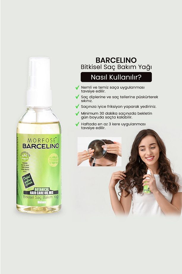 Barcelino Bitkisel Saç Bakım Yağı 150 ml - 3
