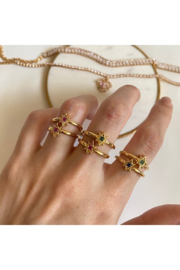 North Star Detailed Ring