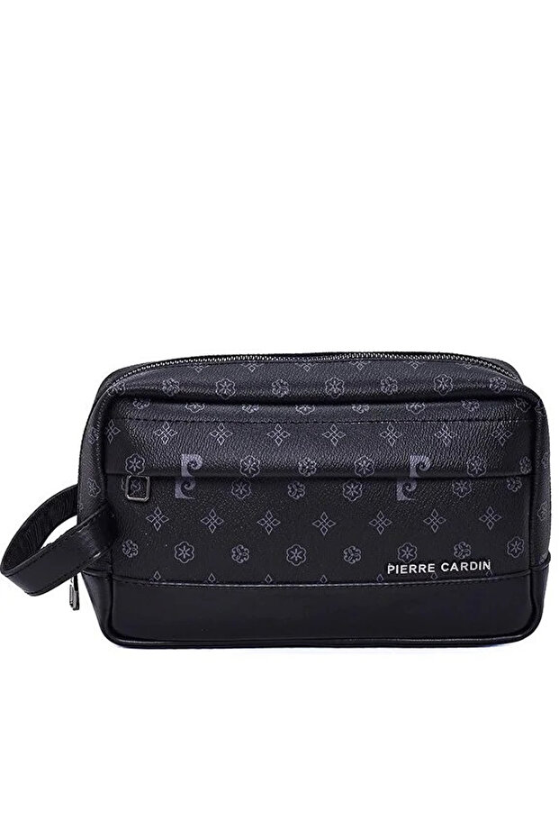 01pc002000 Men's Handbag Hand Quilt Clutch Bag Printed Black