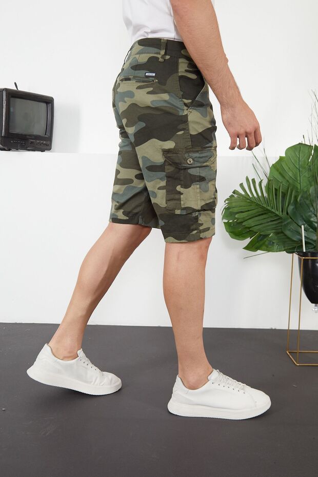 Erkek Şort Kargo Cepli - 1