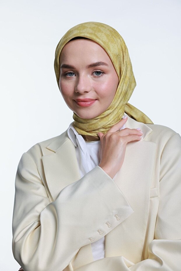 Mk Dama Pamuk Eşarp - 1