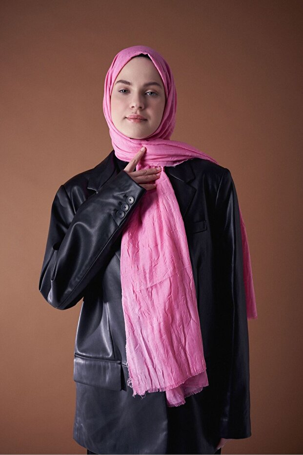 Bambu Şal Serisi Şeker Pembe - 2