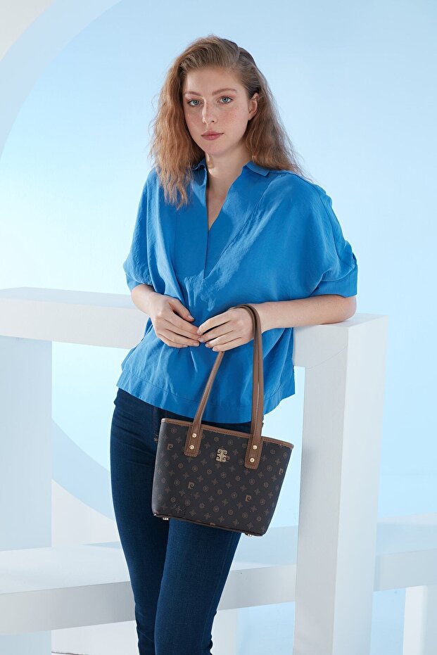 Brown Monogram Women's Shoulder Bag 05PO23Y1715