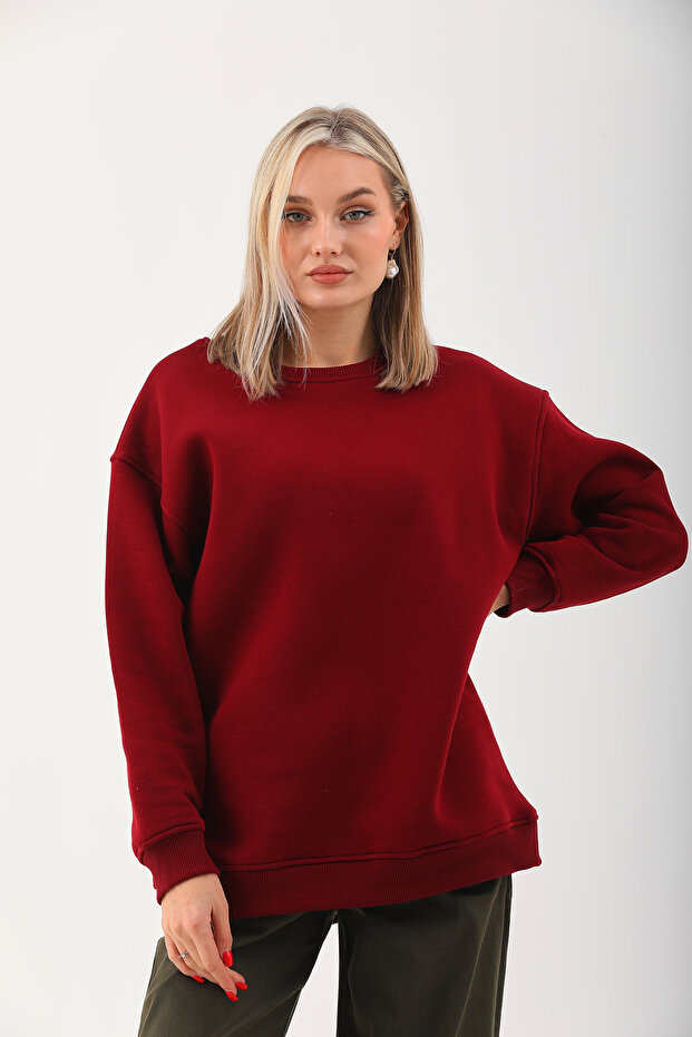 Ice Bisiklet Yaka Oversize Sweatshirt - 6