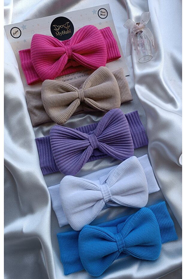 5-Piece Combination (Boxed) Handmade Baby Girl Grand Bandana