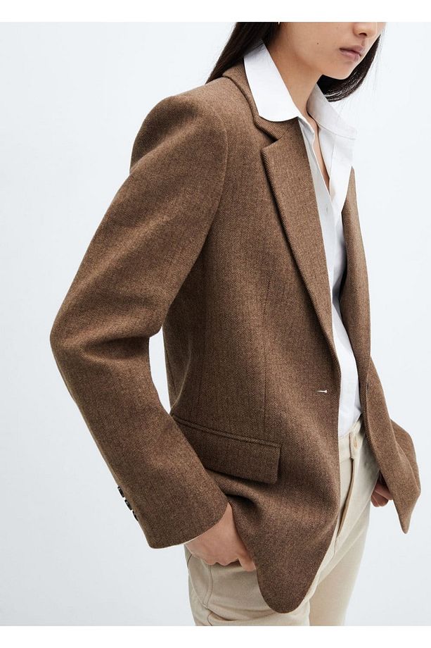 Kırçıllı yün blazer ceket - 8