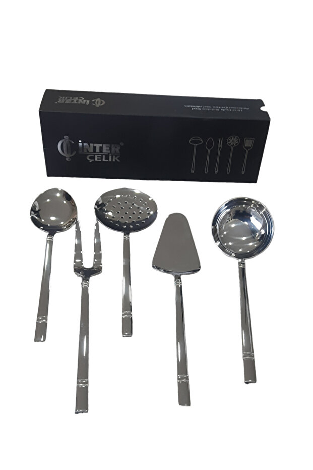 İnter Çelik Erva Model Servis Takımı 5 Prç. - 3