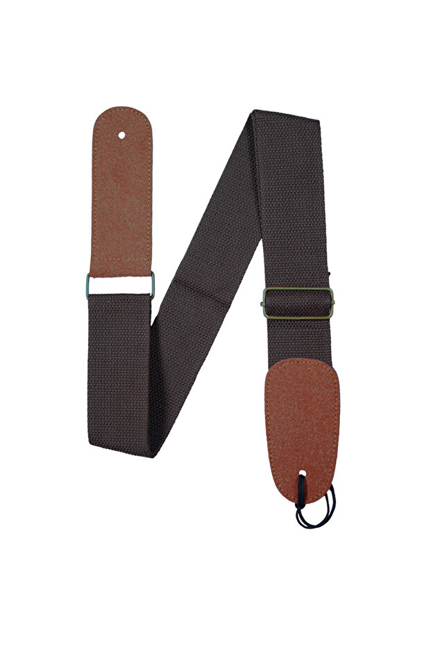 Hg20 Guitar Shoulder Strap - Brown Color, 5 Mm Width, 87-146 Cm